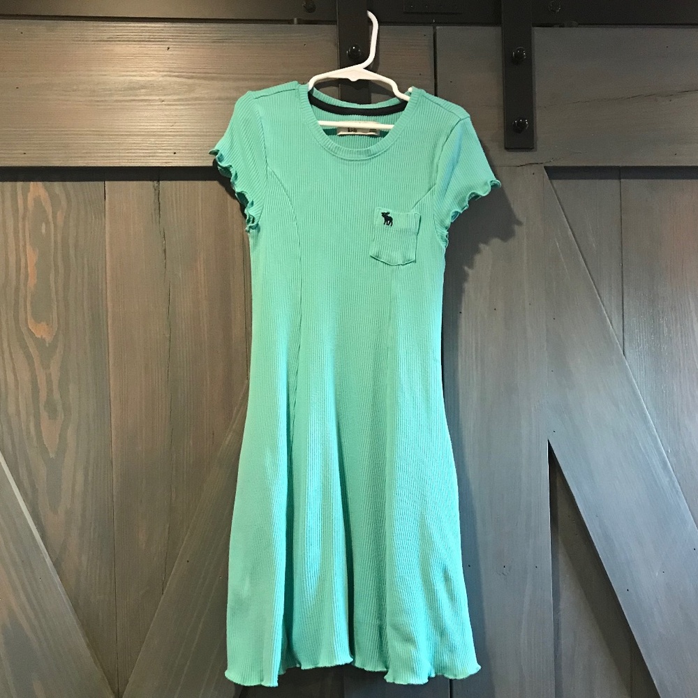 Abercrombie Kids Teal Dress with pockets